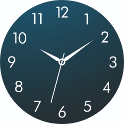 Moon Theme Wall Clock With Numerals