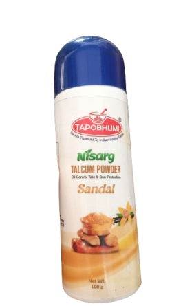 TAPOBHUMI NISARG TALCUM POWDER OIL CONTROL TALC & SUN 100GM