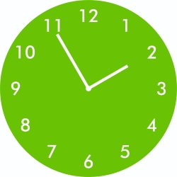 Colorful Gradient Wall Clock With Numerals